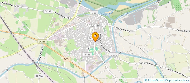 localisation de l'entreprise BEACH TENNIS DURANCE  MALLEMORT