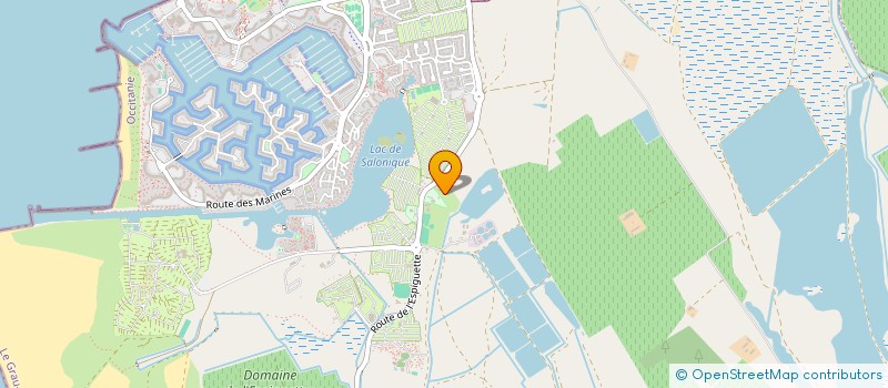 localisation de l'entreprise BEACH TENNIS TERRE DE CAMARGUE  LE GRAU-DU-ROI