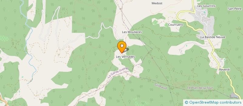 localisation de l'entreprise BEADEN à LA GARDE-FREINET