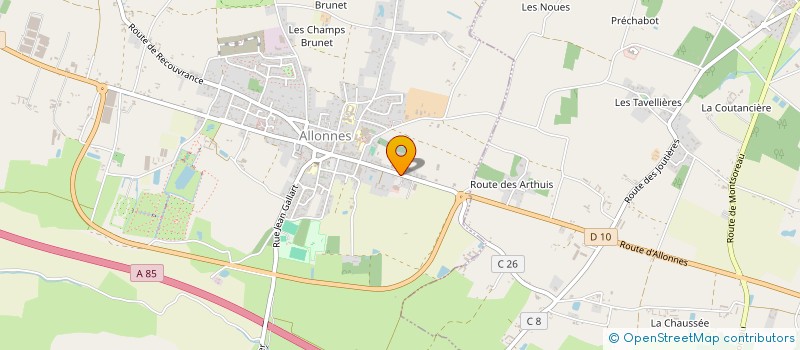 localisation de l'entreprise BEADI  ALLONNES