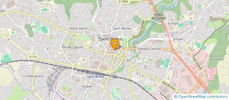 localisation de l'entreprise BEAH à SAINT-BRIEUC