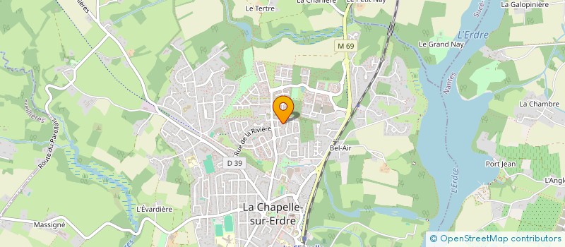 localisation de l'entreprise BEAJI à LA CHAPELLE-SUR-ERDRE