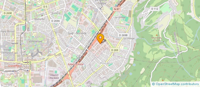 localisation de l'entreprise BEAL INVESTISSEMNTS  SAINT-MARTIN-D'HERES