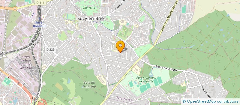 localisation de l'entreprise BEALE ET FILS à SUCY-EN-BRIE