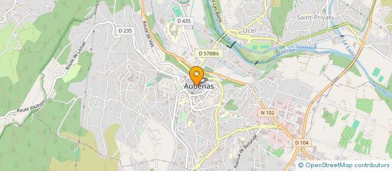 localisation de l'entreprise BEALONSO à AUBENAS