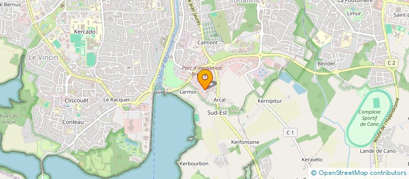 localisation de l'entreprise BEAM CUBE à VANNES