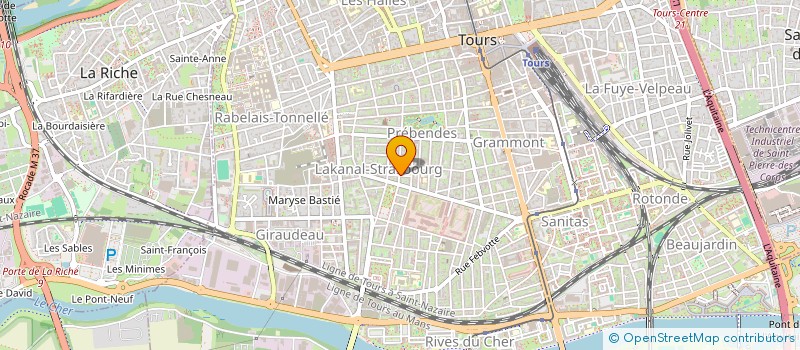 localisation de l'entreprise BEAM KX  TOURS