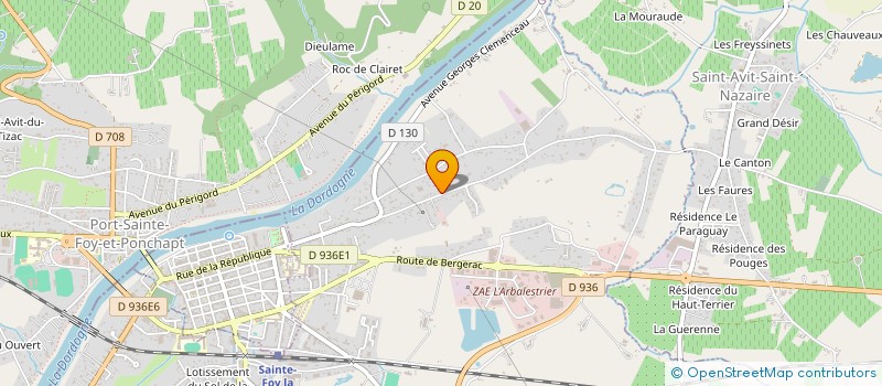 localisation de l'entreprise BEAMA  PINEUILH