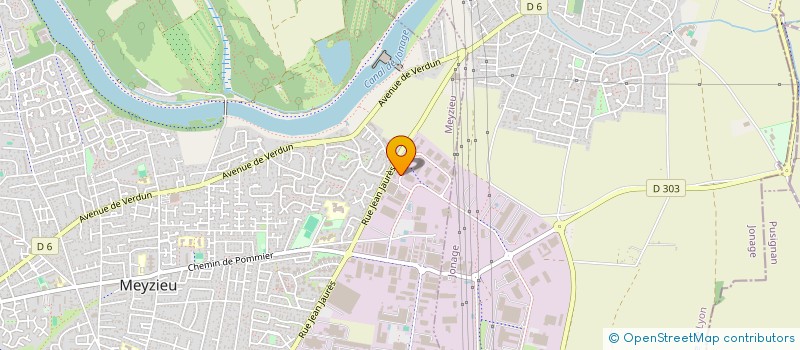 localisation de l'entreprise BEAMTEK à MEYZIEU