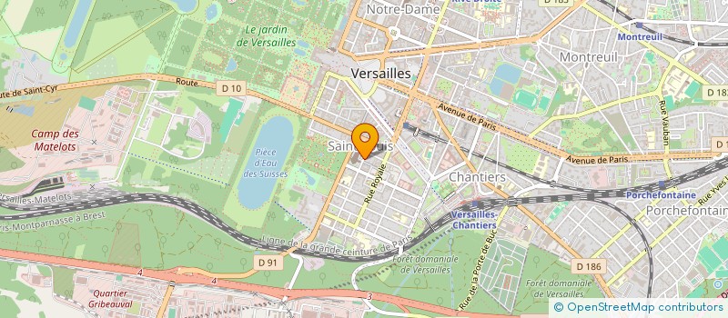 localisation de l'entreprise BEANDBE MAITRISE D'OEUVRE à VERSAILLES