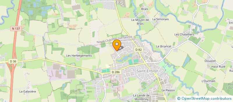 localisation de l'entreprise BEANDI  SAINT-ERBLON