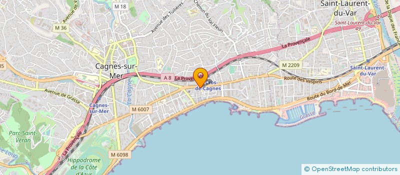 localisation de l'entreprise BEAPHAR  CAGNES SUR MER