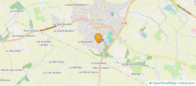 localisation de l'entreprise BEAQUADY  SAINT-MELOIR-DES-ONDES