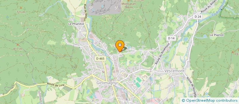 localisation de l'entreprise BEAR SERMAMAGNY  GIROMAGNY