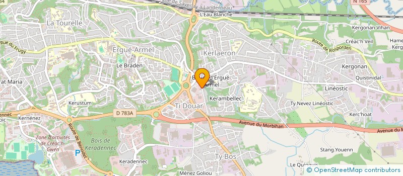 localisation de l'entreprise BEAR'SFOOD à QUIMPER