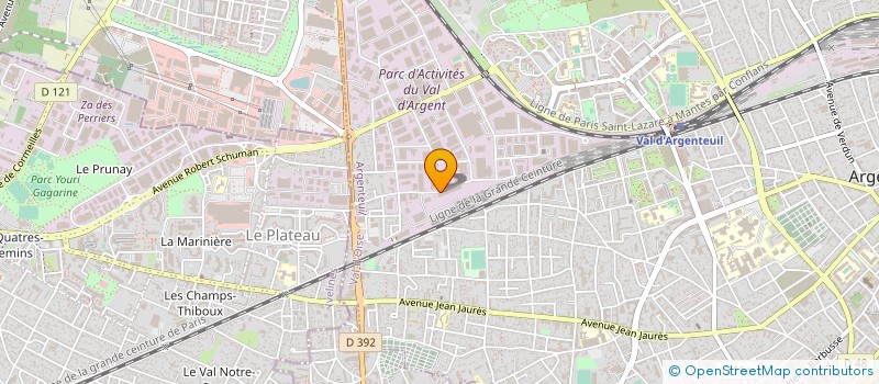 localisation de l'entreprise BEARMECA à ARGENTEUIL