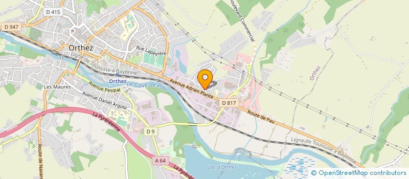 localisation de l'entreprise BEARN ACCUEIL à ORTHEZ