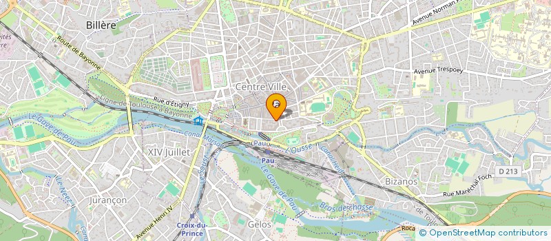 localisation de l'entreprise BEARN ADOUR PYRENEES  PAU