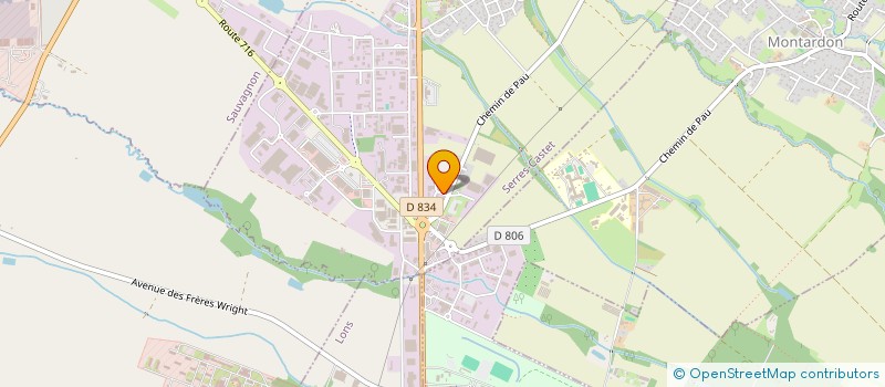 localisation de l'entreprise BEARN ARAGON  MONTARDON