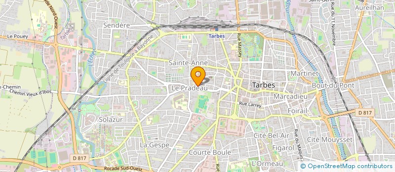 localisation de l'entreprise BEARN BIGORRE COUVERTURE à TARBES
