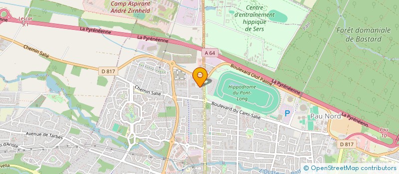localisation de l'entreprise BEARN BUREAUTIQUE à LONS