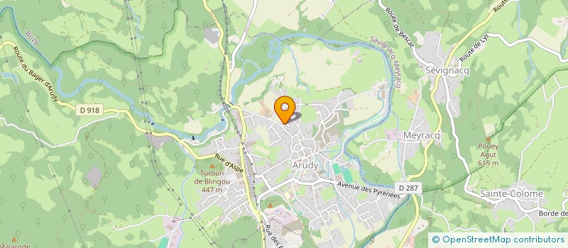 localisation de l'entreprise BEARN ENERGIE  ARUDY