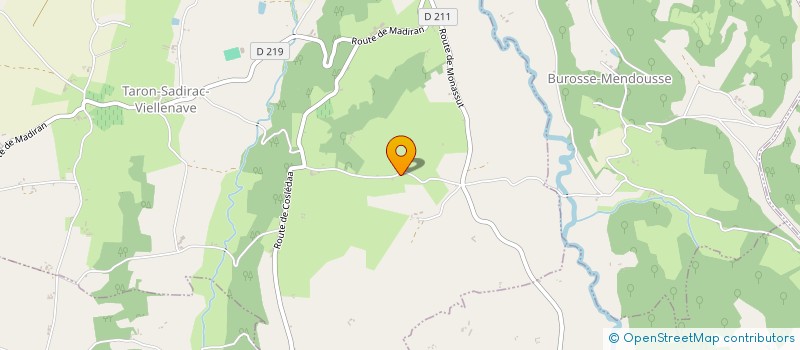 localisation de l'entreprise BEARN ETUDES  TARON-SADIRAC-VIELLENAVE