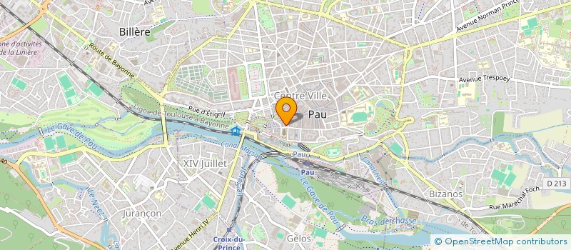 localisation de l'entreprise BEARN GASCOGNE RADIO PYRATE à PAU