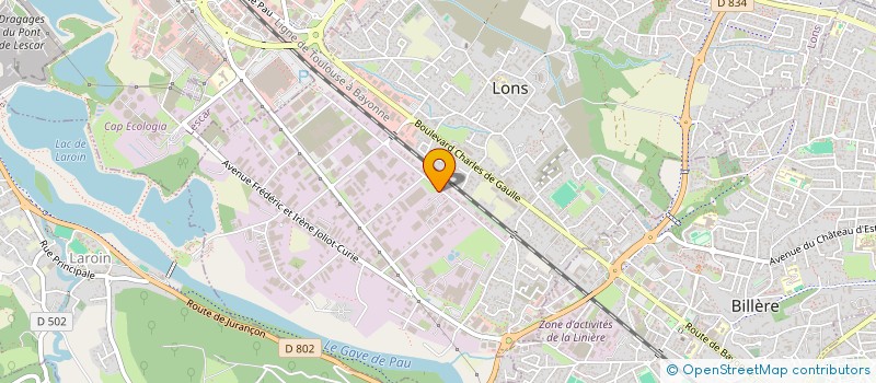 localisation de l'entreprise BEARN LOGISTIQUE à LONS