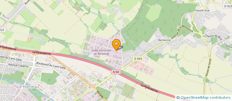 localisation de l'entreprise BEARN MATERIAUX à MORLAAS