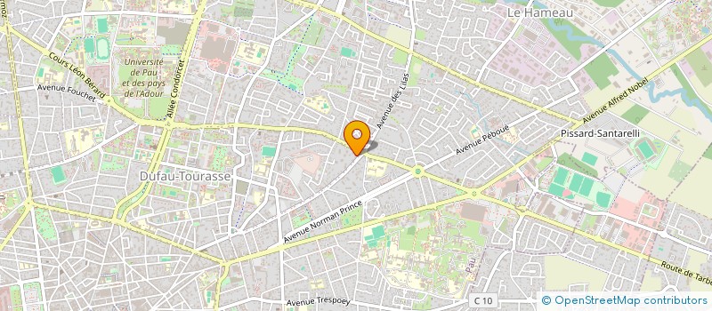 localisation de l'entreprise BEARN PLATRERIE à PAU