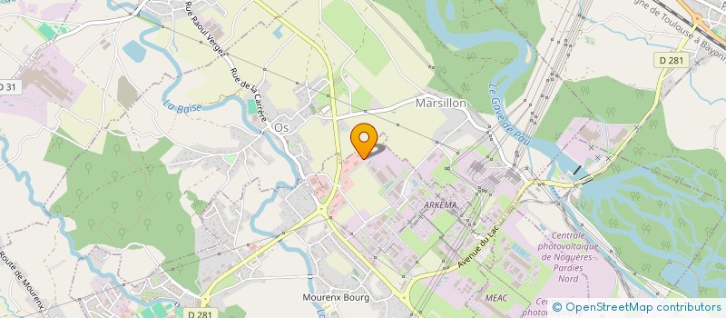 localisation de l'entreprise BEARN PRESTATIONS SERVICE à MOURENX