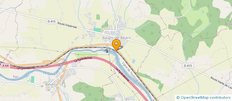 localisation de l'entreprise BEARN PROTECTION SECURITE INTERVENTION à BAIGTS-DE-BEARN