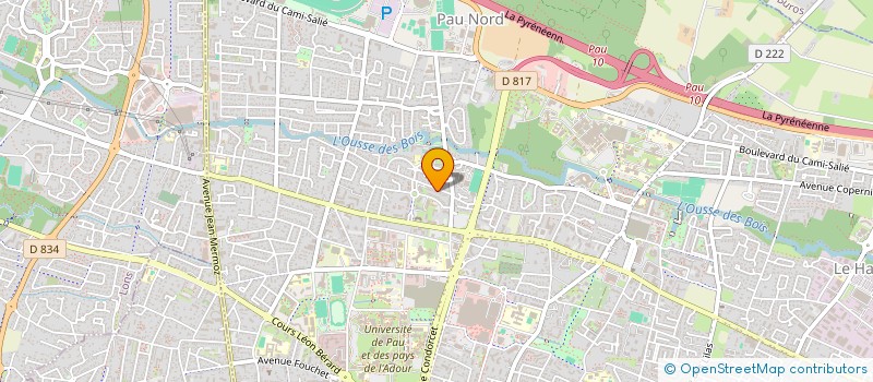localisation de l'entreprise BEARN PYRENEES EVENEMENTS & DEVELOPPEMENT à PAU