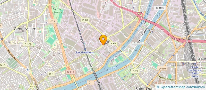 localisation de l'entreprise BEAST à GENNEVILLIERS