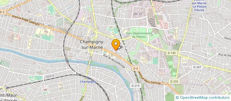 localisation de l'entreprise BEAT'HUME PROD à CHAMPIGNY-SUR-MARNE
