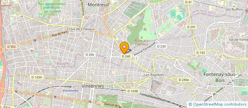 localisation de l'entreprise BEATHILL  MONTREUIL