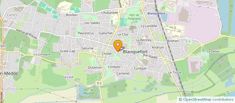localisation de l'entreprise BEATI à BLANQUEFORT