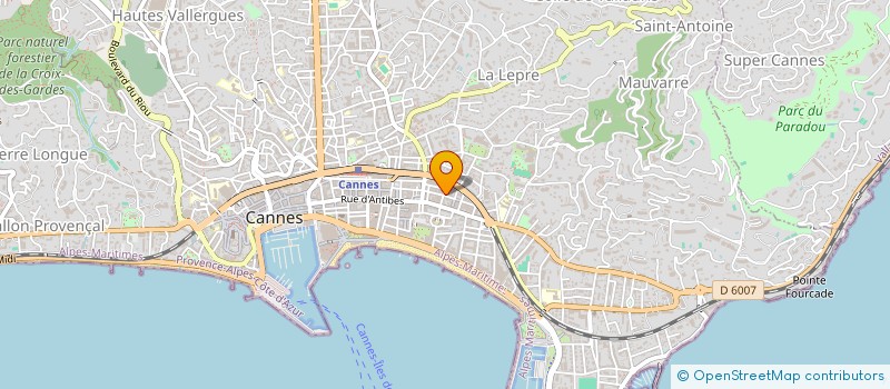 localisation de l'entreprise BEATITUDE à CANNES
