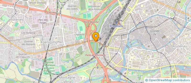 localisation de l'entreprise BEATRICE  STRASBOURG