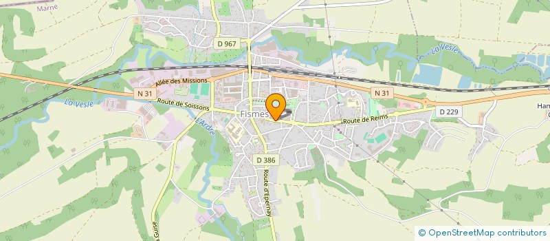 localisation de l'entreprise BEATRICE BOSSERELLE HUISSIERS DE JUSTICE ASSOCIES  FISMES