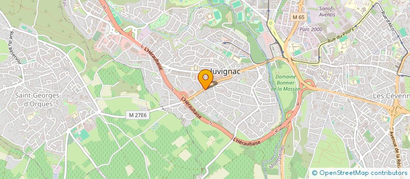 localisation de l'entreprise BEATRICE ET JEAN-MICHEL BARRACO  JUVIGNAC