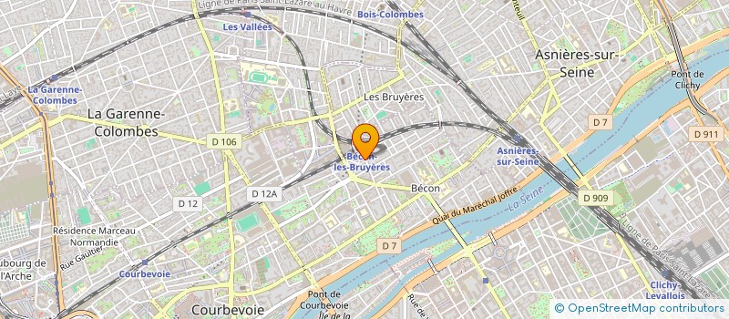 localisation de l'entreprise BEATRICE FLOURY MAROQUINERIE à COURBEVOIE