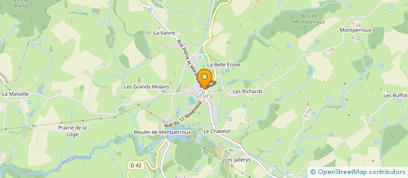 localisation de l'entreprise BEATRICE FOURNIER  GRURY