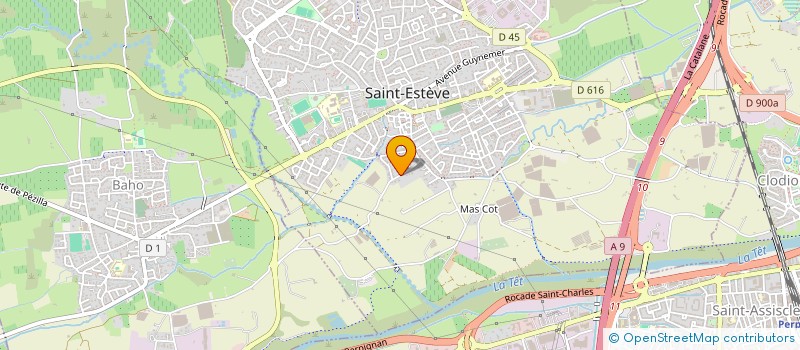 localisation de l'entreprise BEAU COLLIOURE  SAINT-ESTEVE