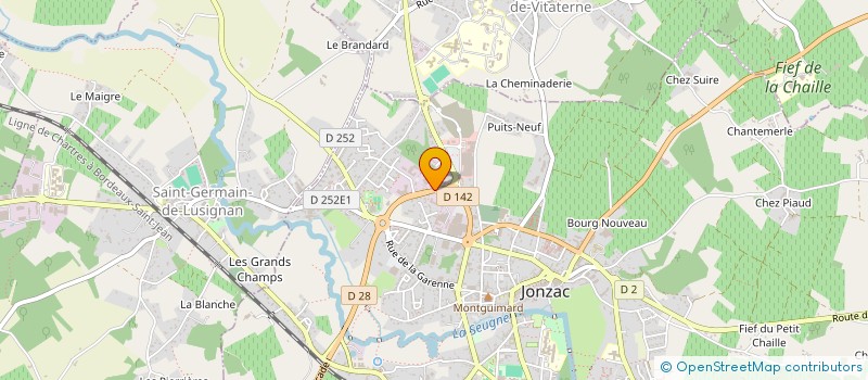 localisation de l'entreprise BEAU GADRAS à JONZAC