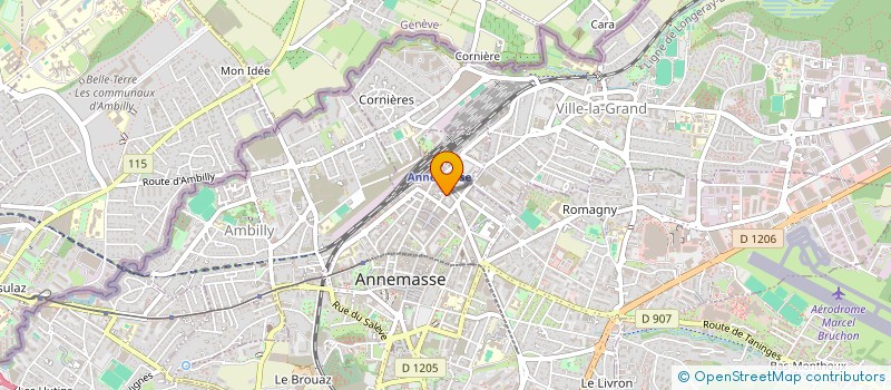 localisation de l'entreprise BEAU GOSSE à ANNEMASSE