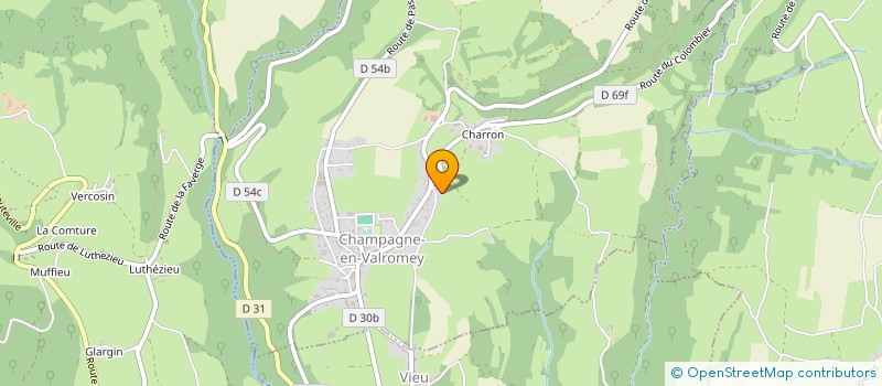 localisation de l'entreprise BEAU REPAIRE à CHAMPAGNE-EN-VALROMEY