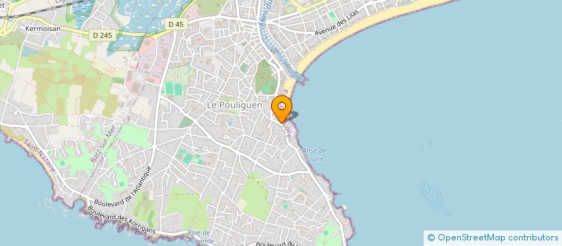 localisation de l'entreprise BEAU RIVAGE à LE POULIGUEN