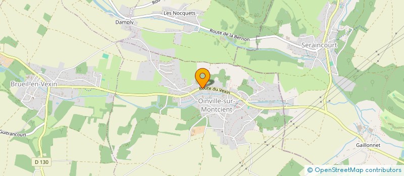 localisation de l'entreprise BEAU RIVAGE  OINVILLE-SUR-MONTCIENT